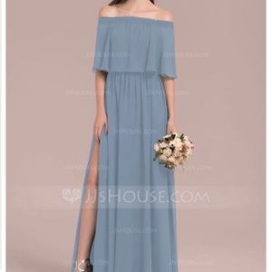 JJSHOUSE Long Bridesmaid Dress, LIKE NEW! Sz. 4